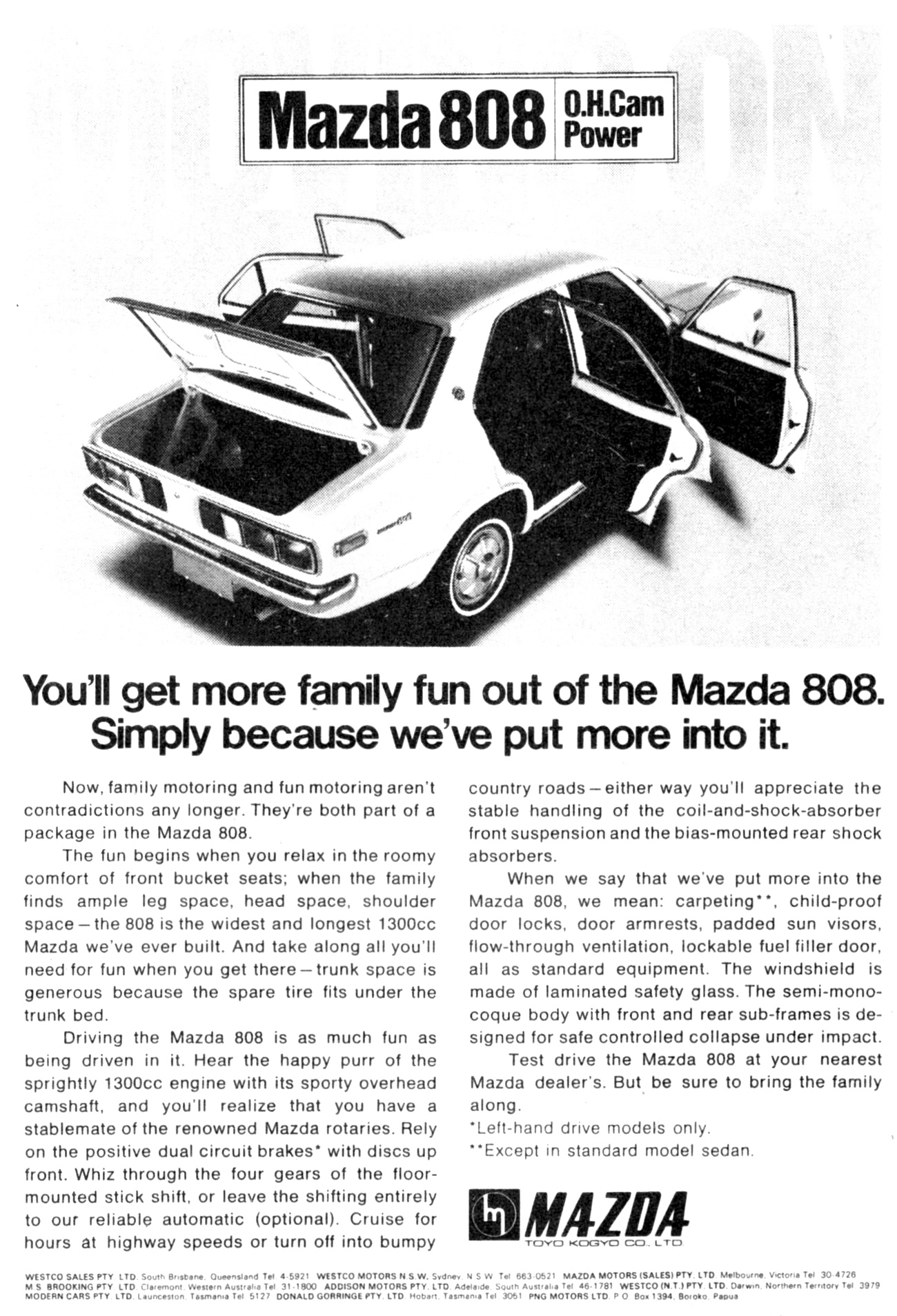 1973 Mazda 808 OHC Power Sedan